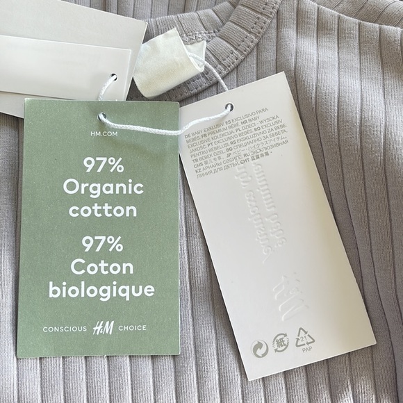 H&M | Ribbed Sweater Dress Organic Cotton Long Sleeved - Picture 8 of 11